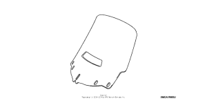 GL1800 (ABS) Vented windshield (tall)