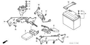 NSR125F Battery /  servo motor