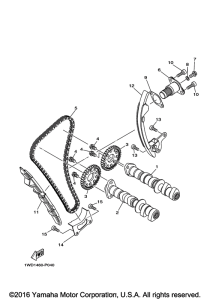 YZFR3GGY Цепь механизма газораспределения