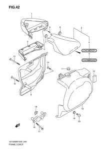 VZ1500 Обтекатель задний