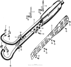 CL125 Cl125a muffler (cl125a)