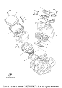 XVS650 Цилиндры