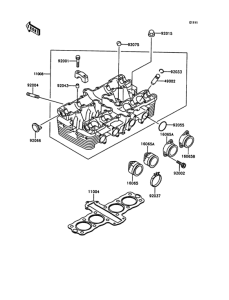 ZX400 Головка цилиндров