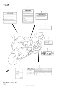 GSX-R600 Label (Gsx-R600L2 E33)
