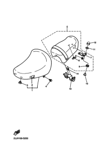 XV250 Сиденье