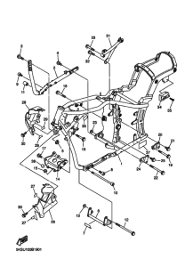 XVS1100AT XVS11ATR Frame comp