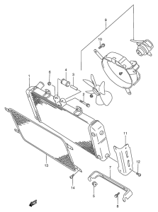 GSF400 Радиатор