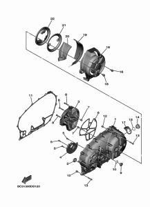 XP530-A Крышка картера двигателя