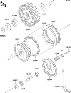ZX600 Сцепление