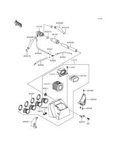 KZ1000 Воздушный фильтр