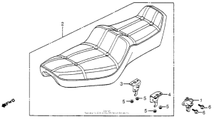 VF750C Сиденье