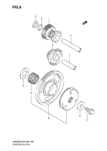 AN650 (ABS) Муфта стартера