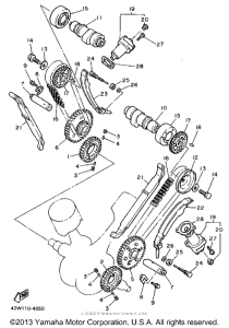XV750G Цепь механизма газораспределения