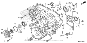 GL1800B Задний кожух картера