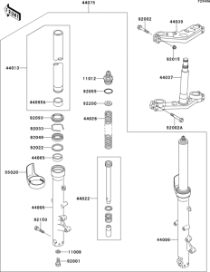ZG1000 Front fork(zg1000-a14)