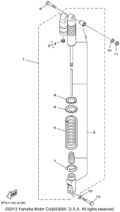 YZ85P Задняя подвеска