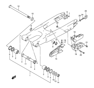 RM250 Маятник задний