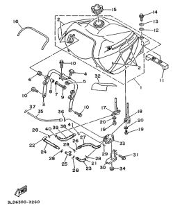 XTZ750 Топливный бак
