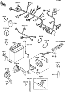 ZX750 Электрика