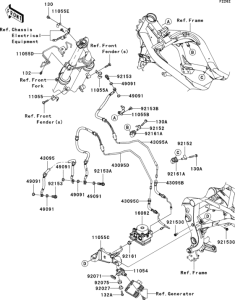 EX650 Тормозные трубки