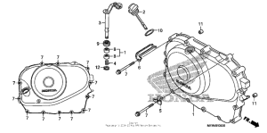 NT700V (ABS) Крышка картера правая