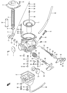 GN250 Carburetor assy