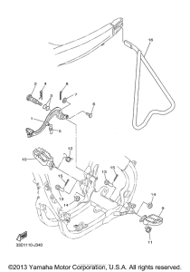 YZ450FDW Подножки