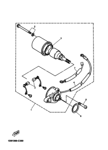 DT125RE Стартерный мотор