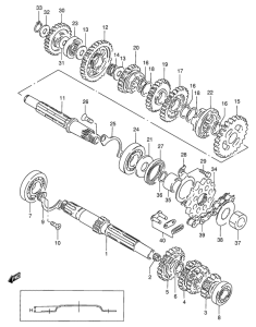 GS125 Трансмиссия