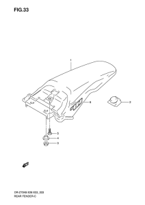 DR-Z70 Заднее крыло