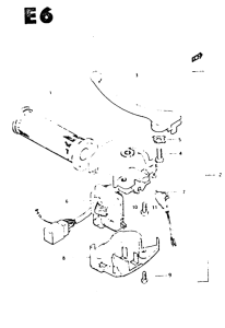 CS50 Rear brake lever - switch