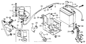 VF1100C Battery + fuel pump