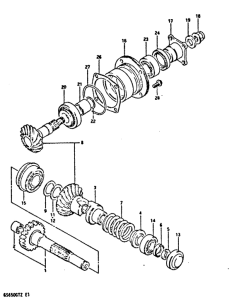 GS650 Secondary drive gear