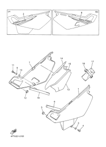 XT600E Боковые обтекатели