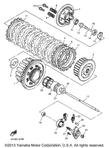 YZF600RJC Сцепление