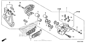 ST1300 (ABS) Задний суппорт