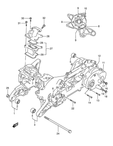 AE50 Картер двигателя