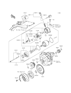 KLX125 スタータモータ