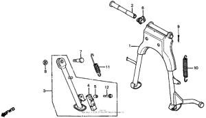 FT500 Подножка