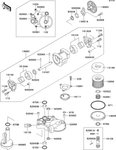 ZX1100 Oil pump / oil filter(1 / 2)