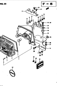 GS850 Задний комбинированный сигнал