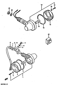 DR125 Поворотники