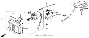 XR200R Headlight unit 84-85
