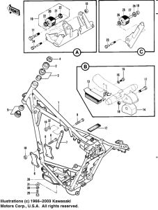 KDX450 Frame / frame fittings