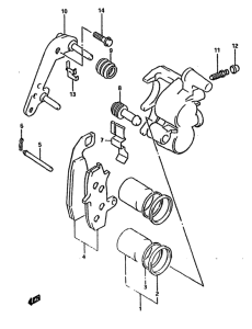 DR750 Передний суппорт