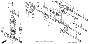 VTR1000F Задние амортизаторы