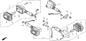 CB250 Задний фонарь