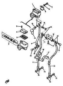 XJ650 Главный тормозной цилиндр
