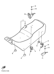 FJ1200 Сиденье
