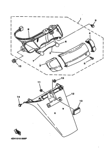 XC150LC Габаритный задний фонарь